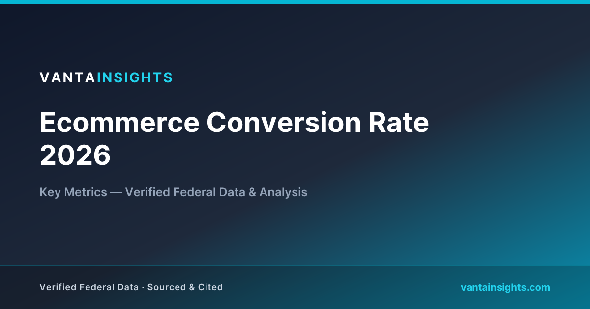 Ecommerce Conversion Rate 2026: Benchmarks by Industry | VantaInsights